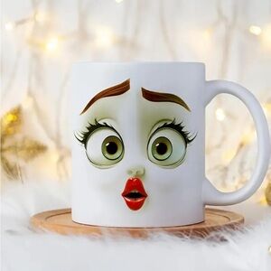 Funny Face 11 Oz Ceramic Coffee Mug - Microwave & Dishwasher Safe-